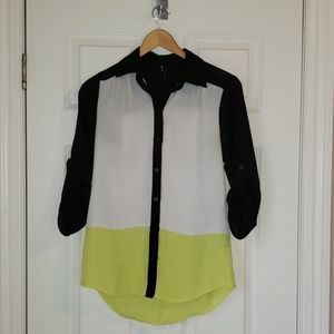 Maurices Color block button down dress shirt